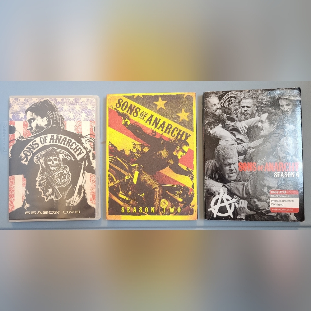 Sons of Anarchy TV series DVD Lot Season 1 & 2 & 6 4-disc sets